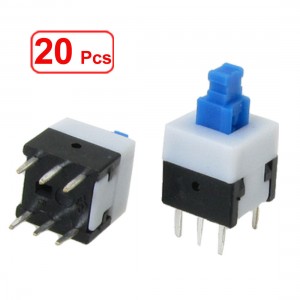 20pcs 8 x 8mm Momentary Tactile Tact Torch Push Button Switch Non Lock 6 Pin Dip