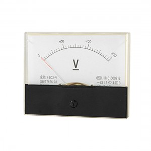 DC 300V Rectangle Panel Voltage Meter Analog Voltmeter