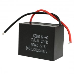 450VAC 10uF 50/60Hz Fan Motor Running Capacitor CBB61