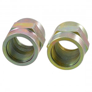 2 Pcs 3/4" NPT Thread Female to Female Hex Bushing Hydraulic Adapters Connectors