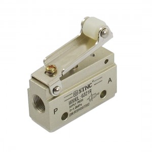 1/8"PT 2 Position 3 Way Air Flow Control Mechanical Pneumatic Gas Valve w Wheel