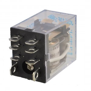 DC 12V Coil 10A 240VAC 28VDC DPDT Electromagnetic Power Relay JQX-13F2ZA