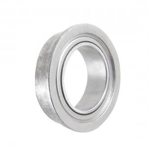 Flanged 8mm x 12mm x 3.5mm Metal Sealed Deep Groove Ball Bearing