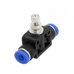 Pneumatic 4mm to 4mm One Touch Connector Speed Control Fitting
