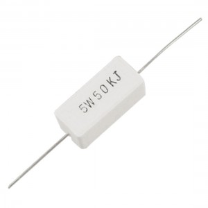10 Pcs 5W Watt 50K Ohm 5% Wire Wound Cement Resistors