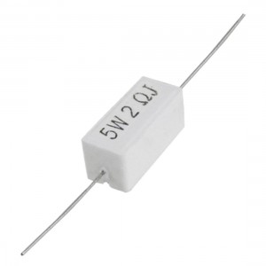 10 Pcs 5W Watt 2 Ohm 5% Wire Wound Ceramic Cement Resistors