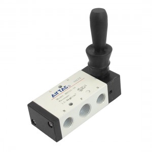 G 1/4 Inlet 3/8 Exhaust Plastic Grip Hand Lever Valve