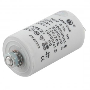 Washing Machine AC 450V 16uF 8mm Thread Non Polar Motor Running Capacitor