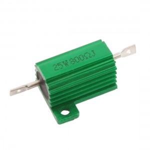 Green 25 Watt 800 Ohm 5% Aluminum Housed Wire Wound Resistor