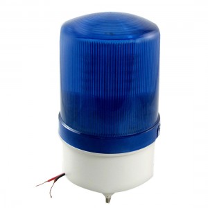 DC 24V Blue LED Industrial Signal Warning Light Lamp Flash with Buzzer Alhke