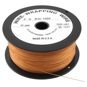 PCB Soldering Brown Flexible 0.25mm Core Dia 30AWG Wire Wrapping Wrap 1000Ft