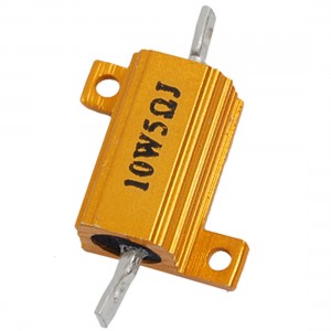 Screw Tabs Wirewound Aluminum Casing Resistor 5 Ohm 5%