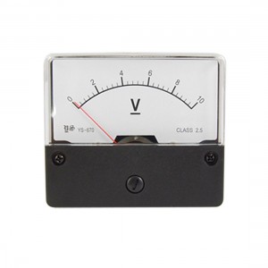 DC 0-10V Rectangle Analog Voltmeter Panel Meter YS-670