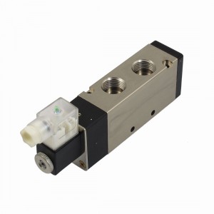 DC 12V 3W 250mA 2 Position 5 Way G1 2" Exhaust Single Head Solenoid Valve