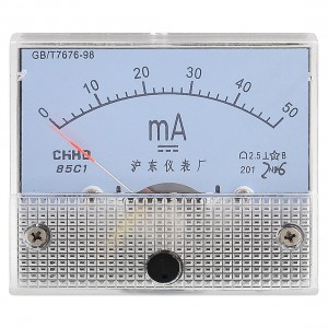 Class 2.5 Accuracy DC 0-50MA Scale Range Milli Ampere Meter Panel