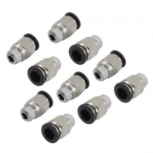 10mm to 1/4" PT Male Thread One Touch Push In Quick Coupling Fittings 10pcs
