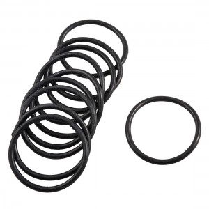 10 Pcs 48mm x 41mm x 3.5mm Mechanical Black Rubber O Ring Oil Seal Gaskets
