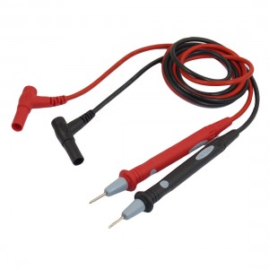 2 Pcs Banana Plug 1000V 20A 3.4Ft Long Multimeters Test Probe Black Red