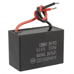 Ceiling Fan 8uF 5% AC 450V Motor Running Capacitor CBB61