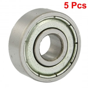 606Z 6 x 17 x 6mm Metal Miniature Deep Groove Ball Bearings 5 Pcs