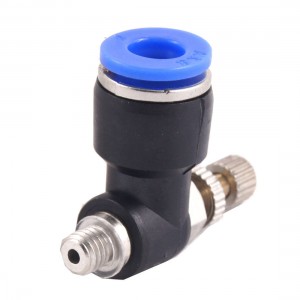 6mm Tube Air Pneumatic Piping Speed Controller Push In Connector