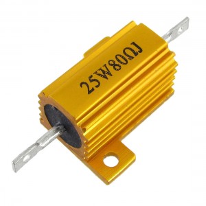 5% 80 Ohm 25W Electronic Aluminium Shell Resistors