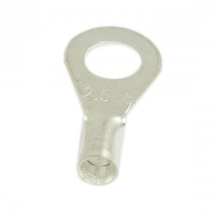 10 Pcs 5mm Stud Copper Lug Cable Connector Non-insulated Ring Terminal