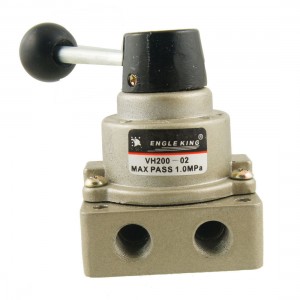 Pneumatic 3 Positions 4 Ports Air Hand Switching Valve PT 1/4"