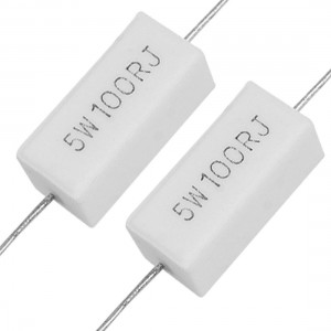 10x Wirewound Ceramic Cement Resistors 100 Ohm 5W Watt 5%