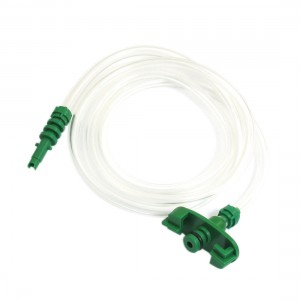 Plastic Clear Air Tubing Glue Dispenser Syringe Adapter for 9.5mm Barrel