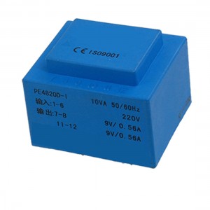 Double Way Output 220V 6 Pins 10VA Power Encapsulated Transformer