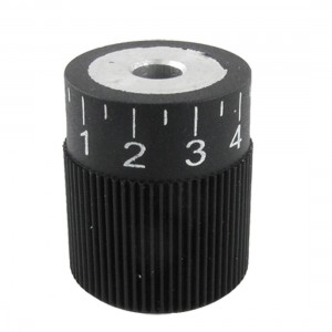32 x 8mm Diameter Numeric Scale Knurled Control Knob