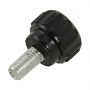 Replacement 10mm x 5mm Thread Round Clamping Knob Black