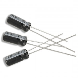 100Pcs 5 x 11mm 100uF Polarized Electrolytic Capacitors