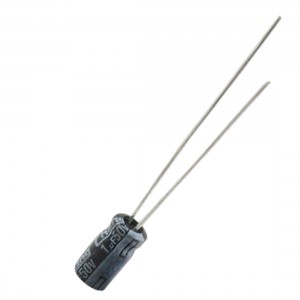 100 Pcs 4x7mm 1uF 50V Radial Aluminum Electrolytic Capacitors