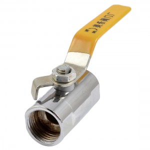 Yellow Lever Handle 1/2" NPT Female Threaded Full Port Ball Valve