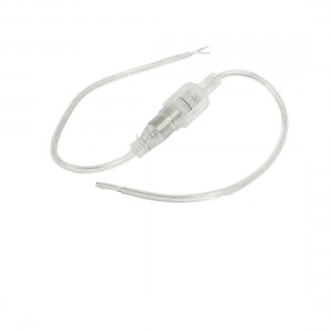 Clear Shell Waterproof 5.5x2.1mm DC Power Cable 15.7" Long