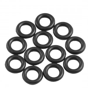 Black 9mm x 2.0mm Rubber Sealing Washers Oil Seal O Rings 12 Pcs