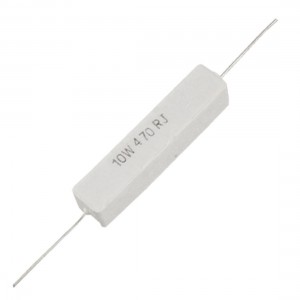 5 Pcs 470 Ohm 5% 10W Wire Wound Ceramic Cement Resistors