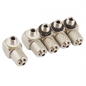 Elbow Quick Connector Coupler 5 Pcs for 2.5 x 4mm Pipe