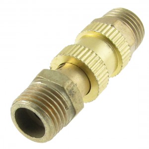 Air Compressor 1/2" Dia Thread Release Valve Gold Tone