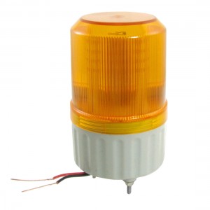 DC 24V Industrial Yellow LED Warning Rotating Light with Buzzer Siren