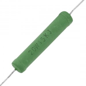 20W Watt 15K Ohm 15 Kohm 5% Fixed Wirewound Resistor 10 Pcs