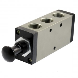 1/2"PT Air Inlet Five Way Two Position Manual Hand Pull Valve 4R410-15