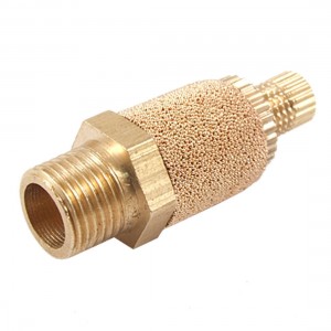 3/8" Male Thread Brass Adjustable Nut Muffler Silencer