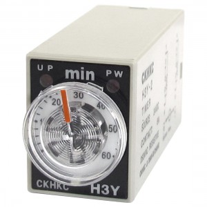 H3Y-2 DC 24V DPDT 0-60 Min 60M 8 Pins Plug in Power on Time Delay Relay