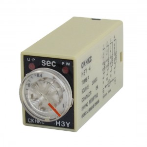 H3Y-4 DC 24V 4PDT 0-1 Sec 1S 14 Pins Plug in Power on Time Delay Relay