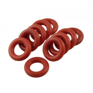10 Pcs Brick Red Silicone O Ring Seal Gaskets 8mm x 15mm x 3.5mm