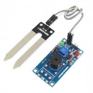DC 5V 3-5s Soil Humidity Buzzer Alarm Mode Relay Module w Sensor