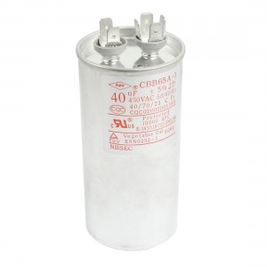 CBB65A-1 AC 450V 40uF Polypropylene Film Motor Run Capacitor for Air Conditioner